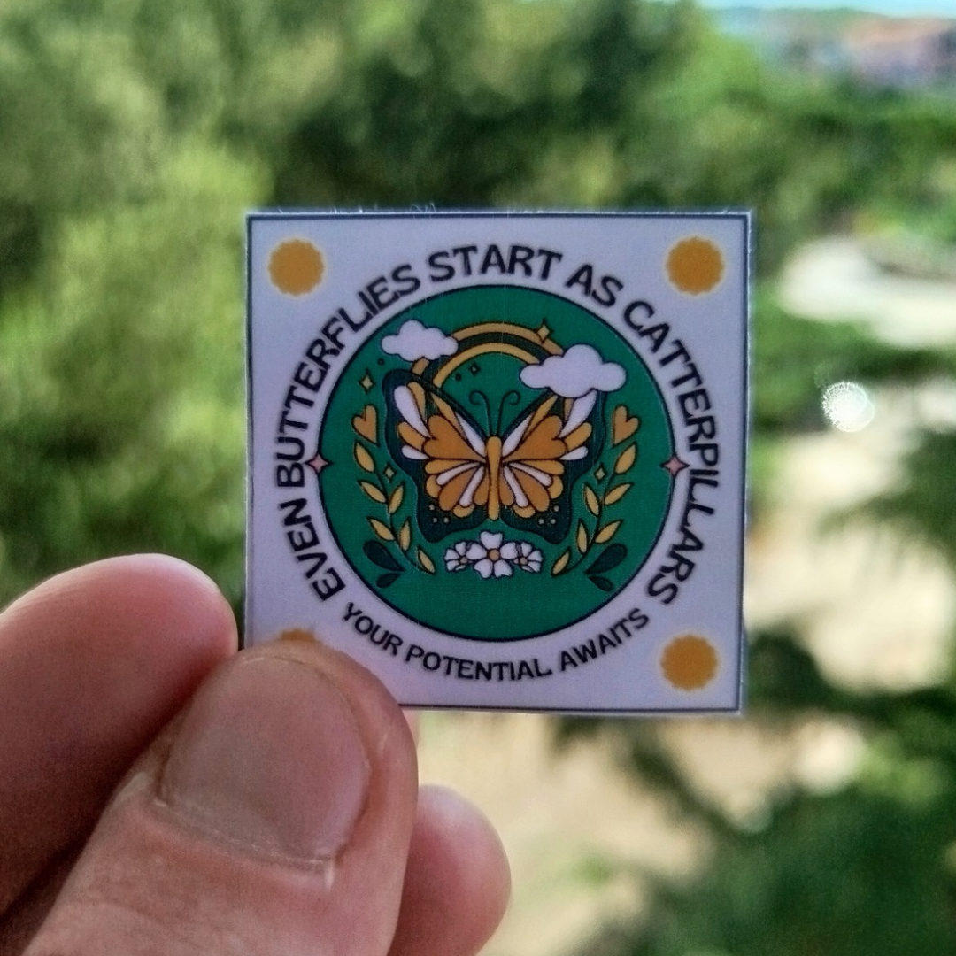 [x10]Your Potential Awaits 4x4 cm laminated stickers