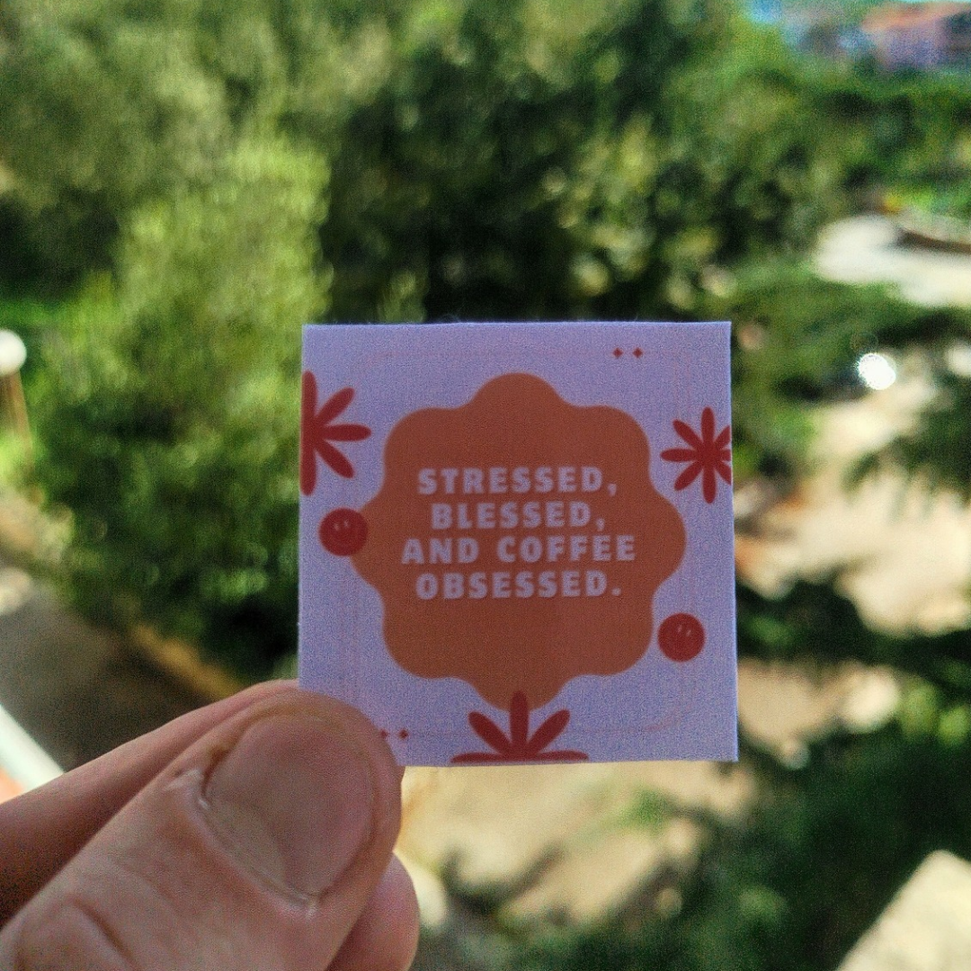 [x10]Stressed, blessed and coffee obsessed stickers