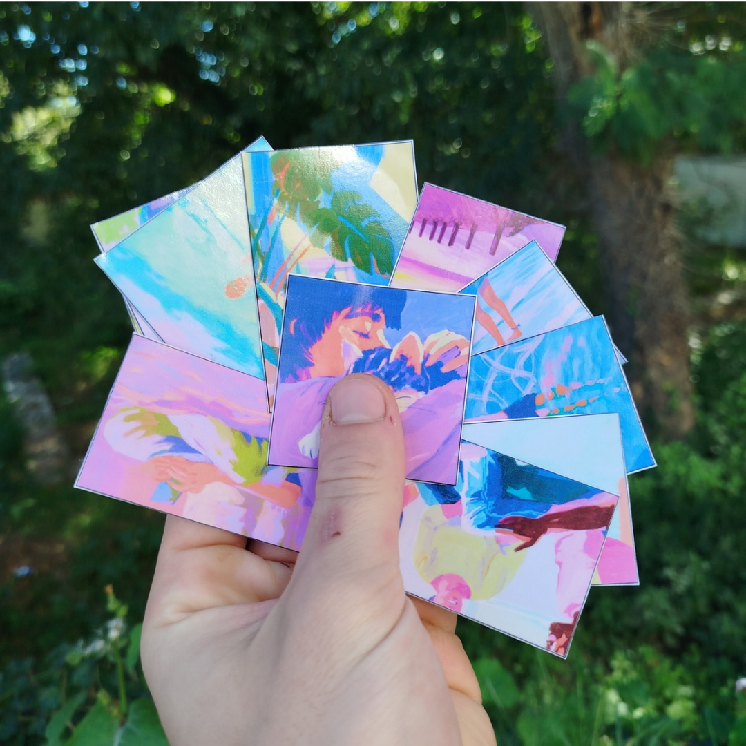 Abstract sticker set [waterproof]