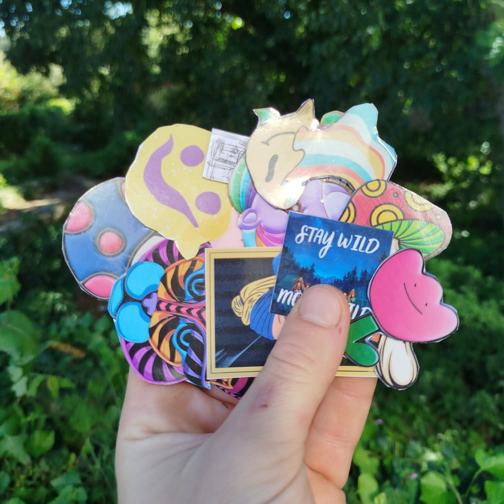 Stay wild moon child sticker set