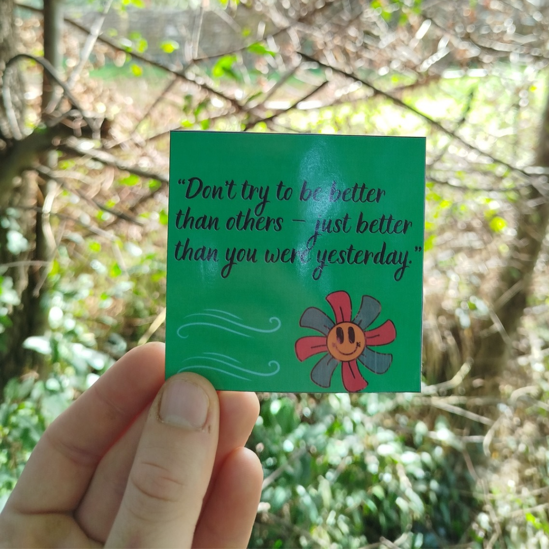 Set of 5 inspirational stickers [8x8 cm]