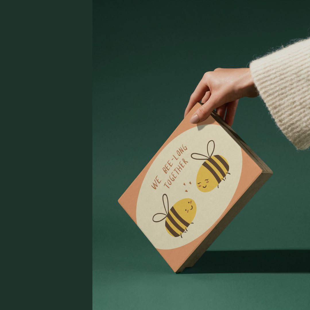 [x10]6x4 cm We bee-long together stickers