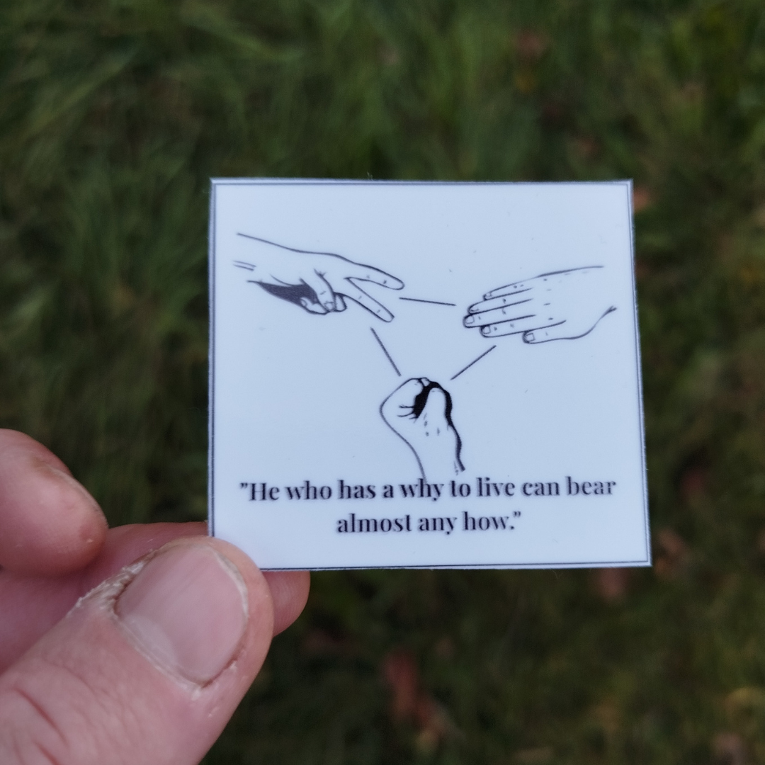 [x10]Inspirational purpose 5x5 cm stickers