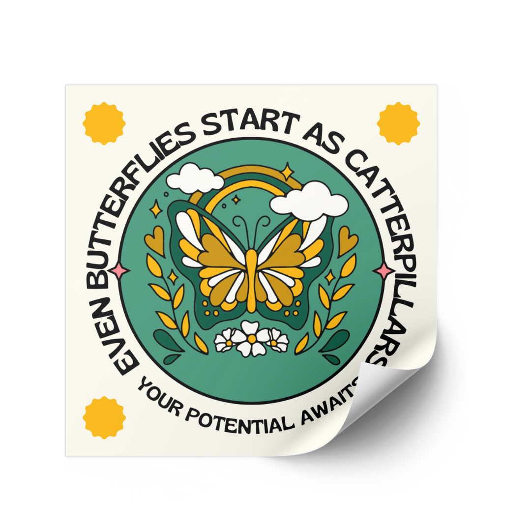 [x10]Your Potential Awaits 4x4 cm laminated stickers
